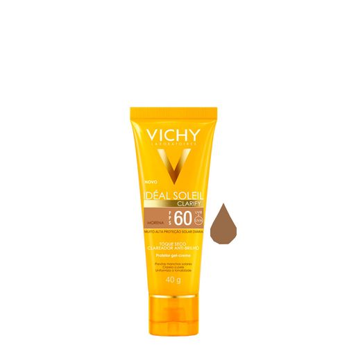 Protetor Solar Facial Semi-Matte Fps 60 Vichy Idéal Soleil Morena 40g Morena
