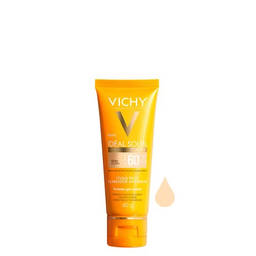 Protetor Solar Facial Semi-Matte Fps 60 Vichy Idéal Soleil Extra Claro 40g Extra Claro Protetor Solar Facial Semi-Matte Fps 60 Vichy Idéal Soleil Extra Claro 40g Extra Claro