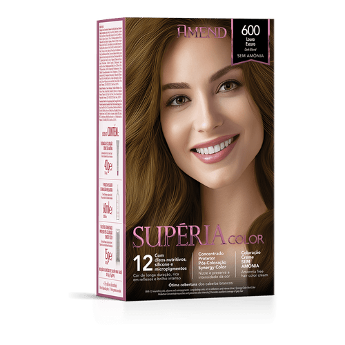 Tonalizante Amend Supéria Color Sem Amônia Cor:600 Louro Escuro