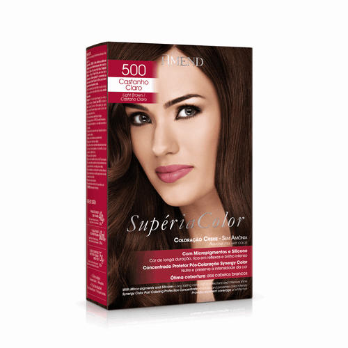 Tonalizante Amend Supéria Color Sem Amônia Cor: 500 Castanho Claro Tonalizante Amend Supéria Color Sem Amônia Cor: 500 Castanho Claro