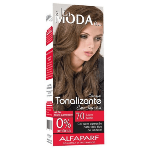 Tintura Alta Moda Tonalizante 70 Louro Médio Tintura Alta Moda Tonalizante 70 Louro Médio