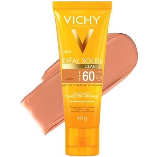 Protetor Solar Ideal Soleil Clarify Morena FPS60 Vichy 40g Protetor Solar Ideal Soleil Clarify Morena FPS60 Vichy 40g