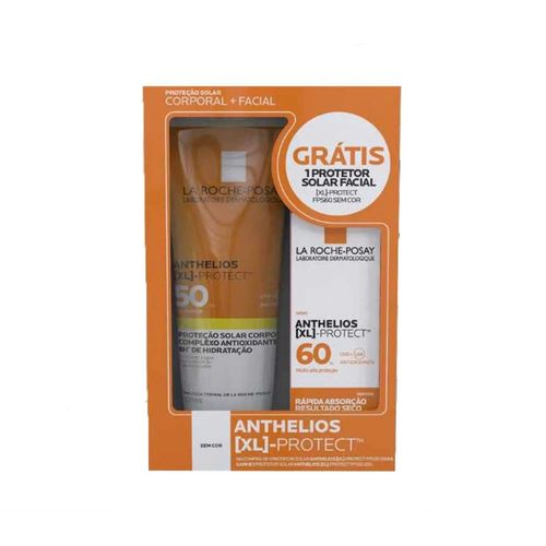 Kit Protetor Solar Anthelios XL Protect La Roche-Posay Corporal FPS50 200ml + Facial FPS60 25g