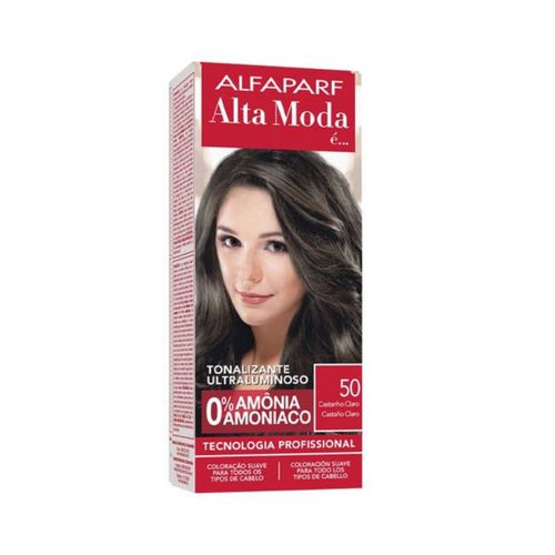 Tintura Alta Moda Tonalizante 50 Castanho Claro Tintura Alta Moda Tonalizante 50 Castanho Claro