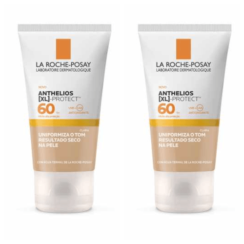 Kit com 2 Unidades de Protetor Solar Facial La Roche-Posay Anthelios XL-Protec FPS 60, pele clara,40g Kit com 2 Unidades de Protetor Solar Facial La Roche-Posay Anthelios XL-Protec FPS 60, pele clara,40g