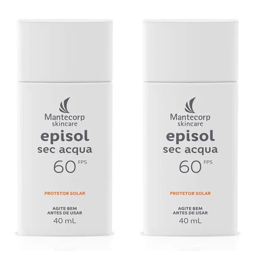 Kit com 2 Unidades de Protetor Solar Facial Episol Sec Acqua FPS 60 40ml Kit com 2 Unidades de Protetor Solar Facial Episol Sec Acqua FPS 60 40ml