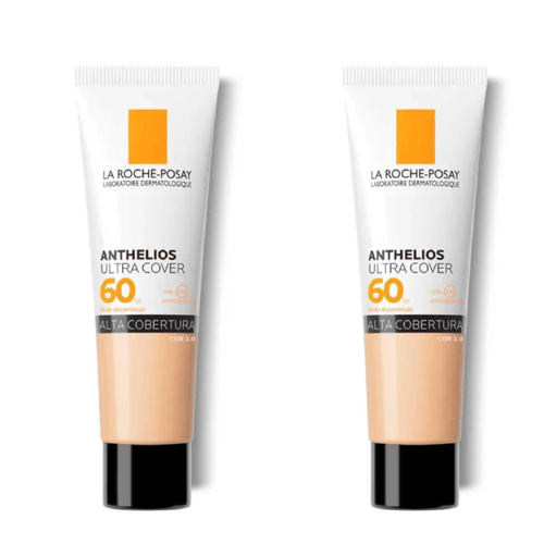 Kit com 2 Unidades de Protetor Solar Facial La Roche-Posay Anthelios Ultra Cover FPS 60 Cor 2.0 30g