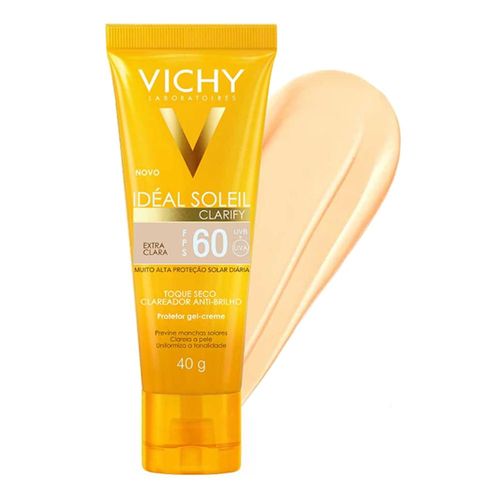 Kit com 3 Unidades de Protetor Solar Idéal Soleil Clarify Extra Clara Vichy FPS60 40g