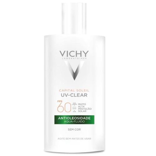 Kit com 3 Unidades de Vichy Capital Soleil Uv-Clear Protetor Solar Sem Cor FPS60 40g