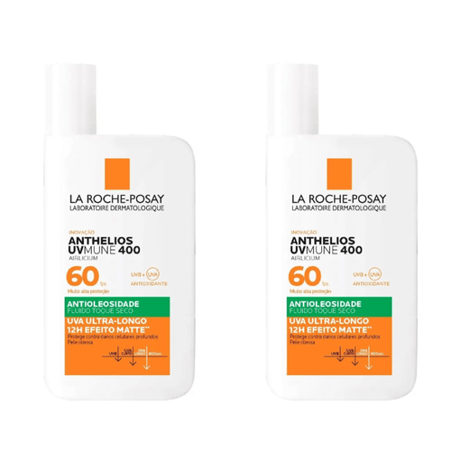 Kit com 2 Unidades de Protetor Solar Facial Antioxidante FPS 60 La Roche-Posay Anthelios 40ml Kit com 2 Unidades de Protetor Solar Facial Antioxidante FPS 60 La Roche-Posay Anthelios 40ml