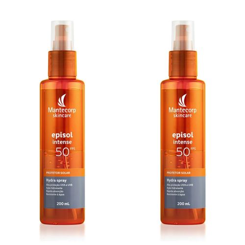 Kit com 2 Unidades de Episol Intense Protetor Solar 200ml FPS50 Hydra Spray
