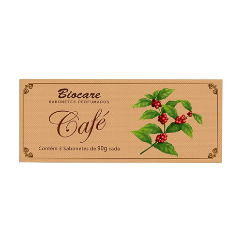 Aromatica Est c/3 Sabonete Biocare Café 90g Aromatica Est c/3 Sabonete Biocare Café 90g