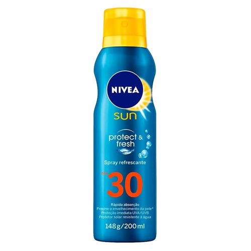 Nivea Sun Protetor Solar Spray Protect & Toque Seco Fps30 200ml