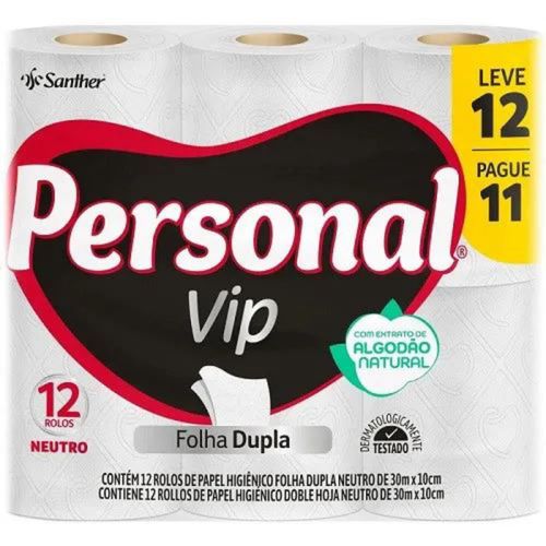 Papel Higiênico Personal 30 Metros c/12 Unidades Folha Dupla Perfumado Papel Higiênico Personal 30 Metros c/12 Unidades Folha Dupla Perfumado