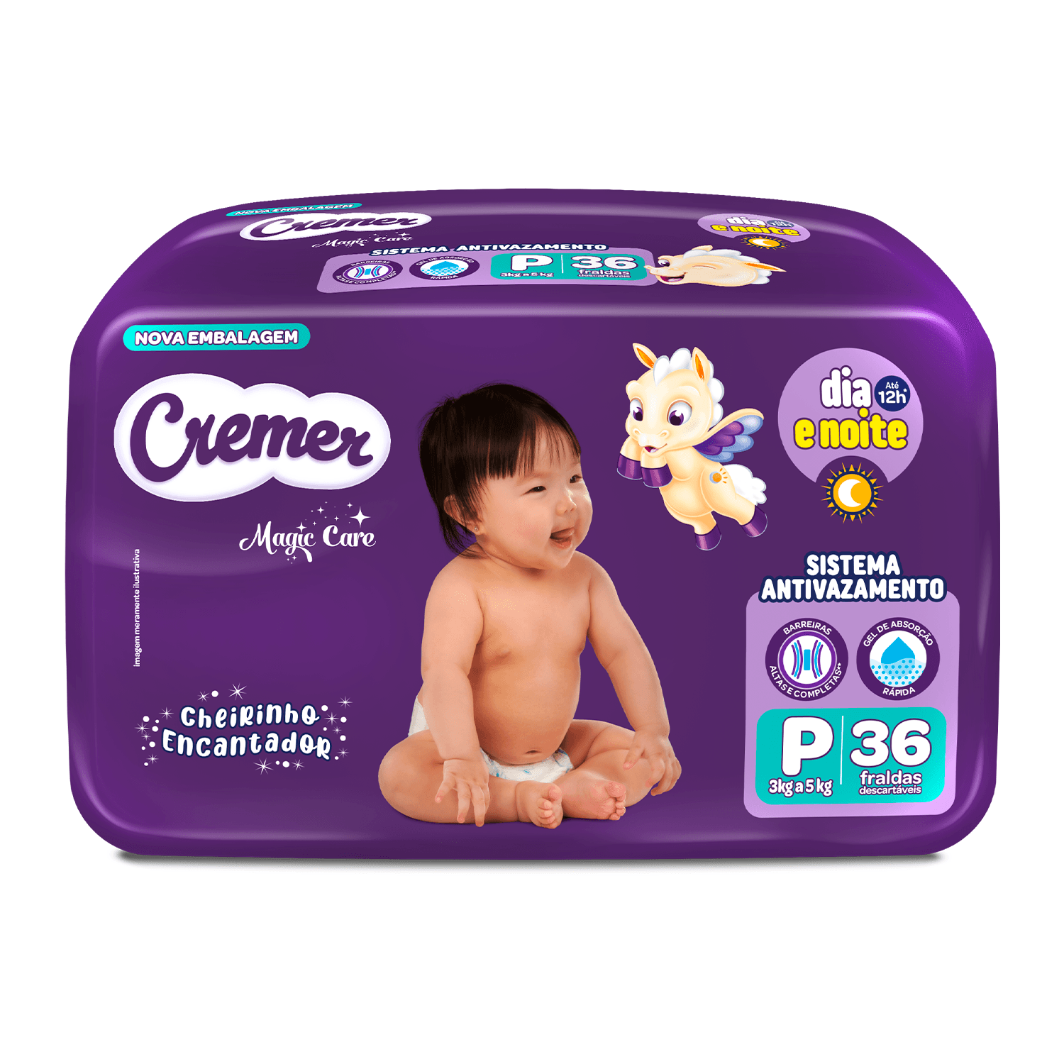 Fralda Cremer Econômica P 36 Unidades