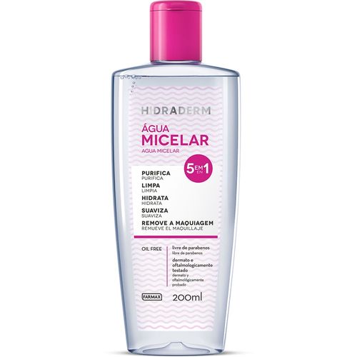 Água Micelar Farmax Hidraderm 200ml Água Micelar Farmax Hidraderm 200ml