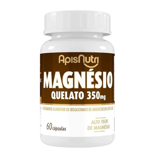 Magnésio Quelato ApisNutri 60 Cápsulas Sem sabor 60 cápsulas Magnésio Quelato ApisNutri 60 Cápsulas Sem sabor 60 cápsulas