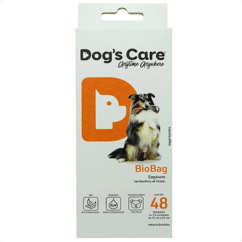 ROLINHO SAQUINHO CATA COCO PET BIOBAG REFIL COM 48 UNIDADES