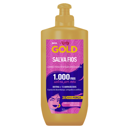 Creme de Pentear Niely Gold Salva Fios 250ml