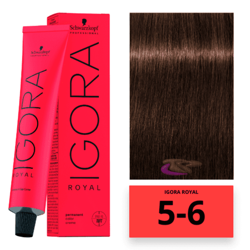 Schwarzkopf Igora Royal Coloração 5-6 Castanho Claro Marrom 60ml Schwarzkopf Igora Royal Coloração 5-6 Castanho Claro Marrom 60ml