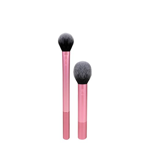 Kit Pincéis para Contorno e Blush Real Techniques - Pincel para Contorno Setting Brush Rosa + Pincel para Blush Ultra Plush Rosa Kit Kit Pincéis para Contorno e Blush Real Techniques - Pincel para Contorno Setting Brush Rosa + Pincel para Blush Ultra Plush Rosa Kit