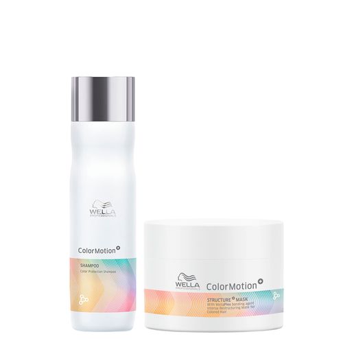 Kit Capilar Wella Professional Color Motion - Shampoo 250ml + Máscara 150ml Kit Kit Capilar Wella Professional Color Motion - Shampoo 250ml + Máscara 150ml Kit