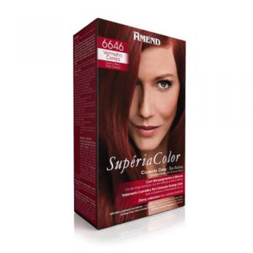 Tonalizante Amend Supéria Color Sem Amônia Cor:6646 Vermelho Cereja Tonalizante Amend Supéria Color Sem Amônia Cor:6646 Vermelho Cereja