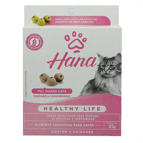 SNACK HANA HEALTHY LIFE PILL GUARD DISFARÇA COMPRIMIDOS 25G PARA GATOS