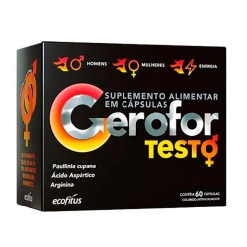 Gerofor Testo Suplemento Alimentar Ecofitus 60cps Gerofor Testo Suplemento Alimentar Ecofitus 60cps