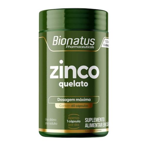 Zinco Quelato Bionatus 60 Cápsulas Zinco Quelato Bionatus 60 Cápsulas
