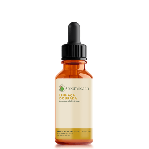 Óleo vegetal puro natural de Linhaça dourada - 30 ml Óleo vegetal puro natural de Linhaça dourada - 30 ml