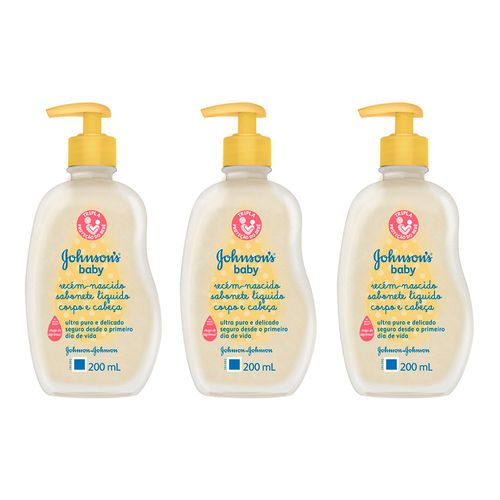 Kit-Sabonete-Liquido-Johnsons-Baby-Recem-Nascido-200ml-3-Unidades-Pacheco-9001000