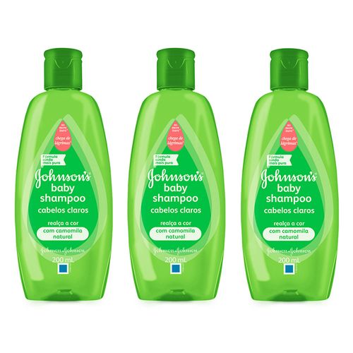 Kit-Shampoo-Johnsons-Baby-Cabelos-Claros-200ml-3-Unidades-Pacheco-9001032