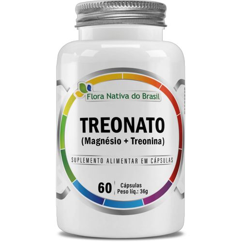 Magnésio Treonato 60 Cápsulas Flora Nativa Do Brasil