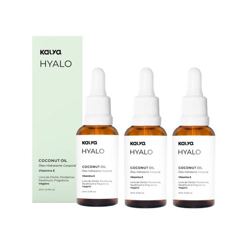 Kit 3 Oleo De Coco Intimo Natural Hidratante Para Regiao Intima
