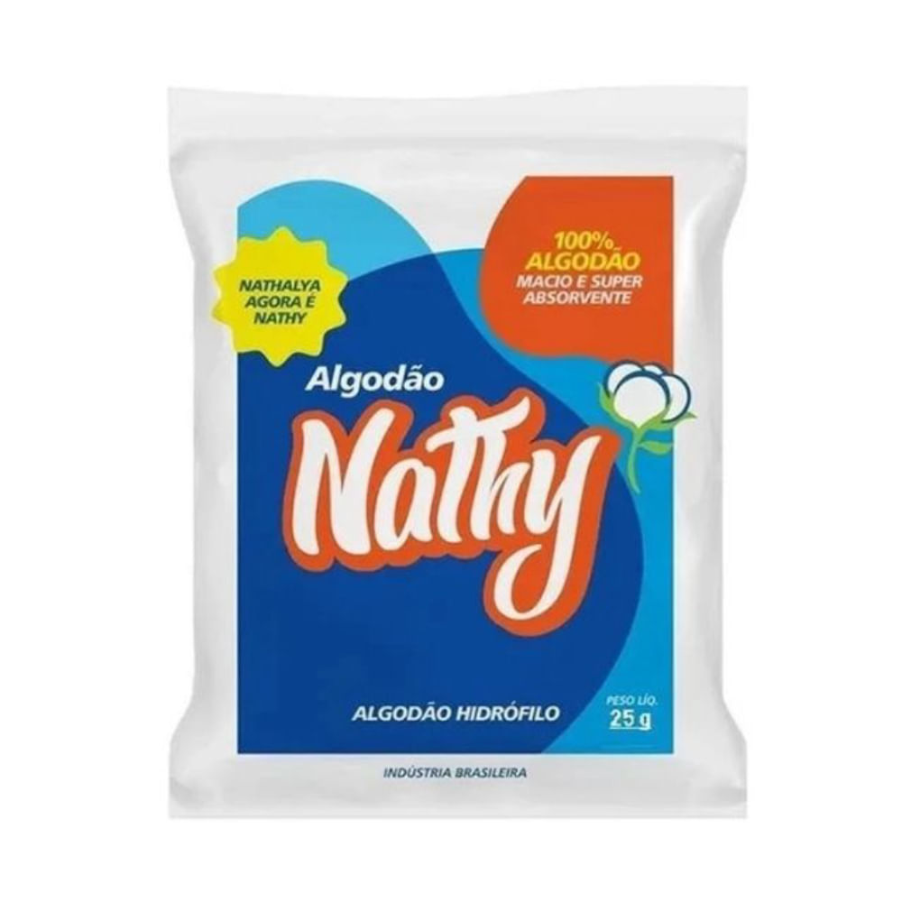 Algodão Hidrófilo 25g Nathy