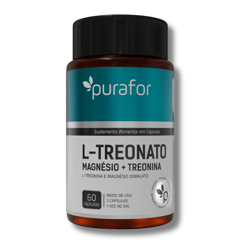 L-Treonato Magnesio + Treonina 60 Capsulas Purafor Memória, Foco e Concentração L-Treonato Magnesio + Treonina 60 Capsulas Purafor Memória, Foco e Concentração