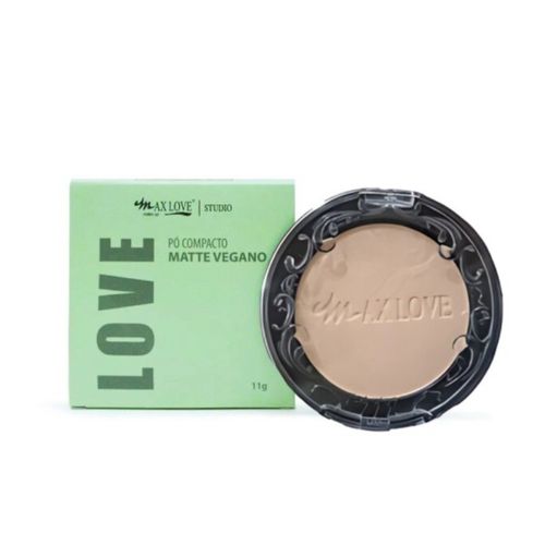 Pó Compacto Matte Vegano Cor: 44 Max Love Pó Compacto Matte Vegano Cor: 44 Max Love