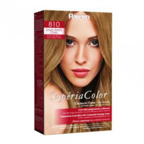 Tonalizante Amend Supéria Color Sem Amônia Cor:810 Louro Avelã Claro Tonalizante Amend Supéria Color Sem Amônia Cor:810 Louro Avelã Claro