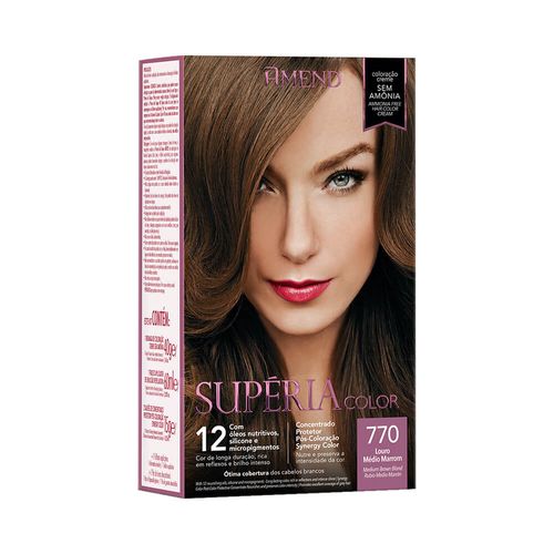 Tonalizante Amend Supéria Color Sem Amônia Cor:770 Louro Médio Marrom
