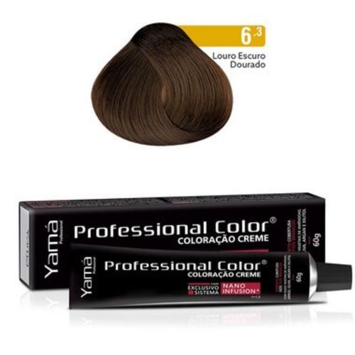 Tonalizante Yamá Professional 6.3 Louro Escuro Dourado Tonalizante Yamá Professional 6.3 Louro Escuro Dourado