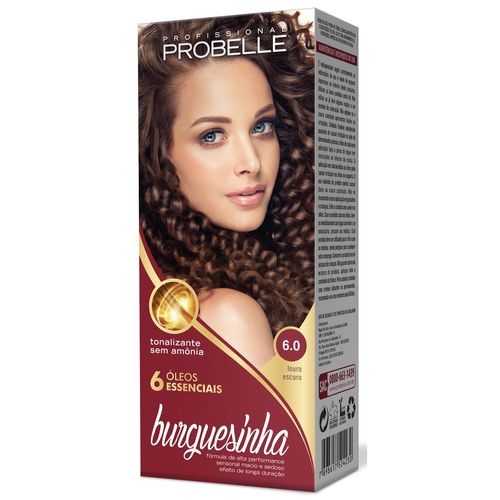 Tonalizante Burguesinha Cor: 6.0 Louro Escuro Probelle 50ml Tonalizante Burguesinha Cor: 6.0 Louro Escuro Probelle 50ml