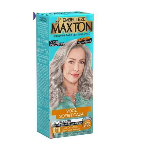 Tintura Maxton 11.111 Louro Cinza Super Intenso Tintura Maxton 11.111 Louro Cinza Super Intenso