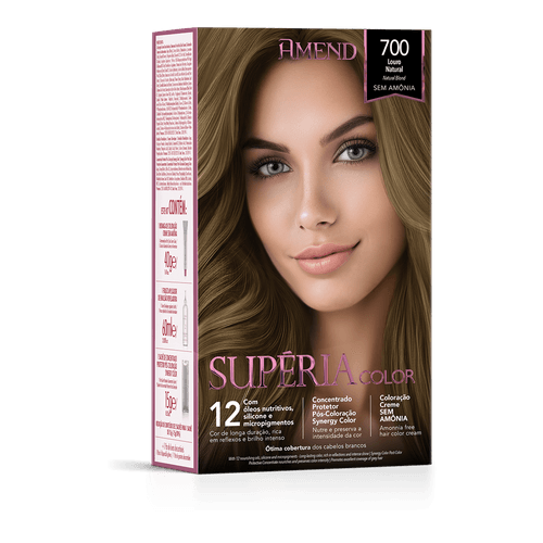 Tonalizante Amend Supéria Color Sem Amônia Cor:700 Louro Natural
