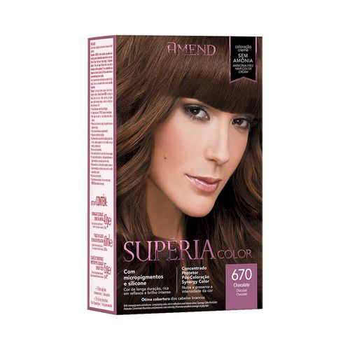 Tonalizante Amend Supéria Color Sem Amônia Cor:670 Chocolate Tonalizante Amend Supéria Color Sem Amônia Cor:670 Chocolate