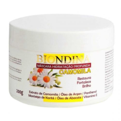 Máscara Hidratação Profunda Camomila Biondina 200g Máscara Hidratação Profunda Camomila Biondina 200g