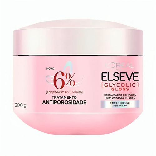 Máscara Creme Capilar Elseve Glycolic Gloss Antiporosidade 300g Máscara Creme Capilar Elseve Glycolic Gloss Antiporosidade 300g