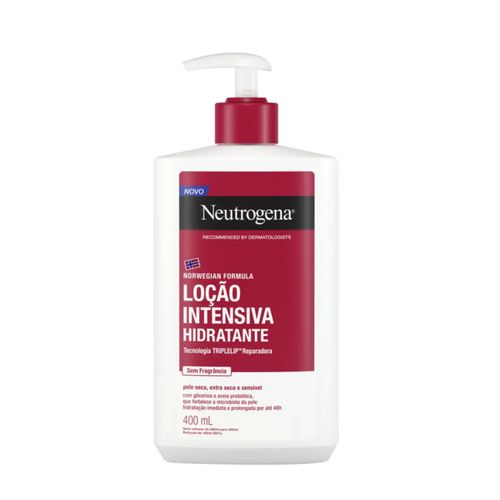 Kit com 3 Unidades de Hidratante Neutrogena Norwegian Intensivo Sem Fragrância 400ml