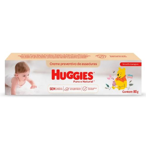 Kit com 3 Unidades de Creme Contra Assaduras Huggies Recém Nascido 80g