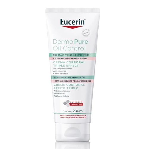 Kit com 3 Unidades de Creme Corporal Eucerin Dermo Pure Oil Control Efeito Triplo 200ml Kit com 3 Unidades de Creme Corporal Eucerin Dermo Pure Oil Control Efeito Triplo 200ml